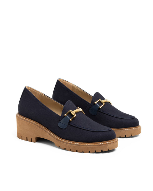 Zapato Casual Marino Con Herraje 15703